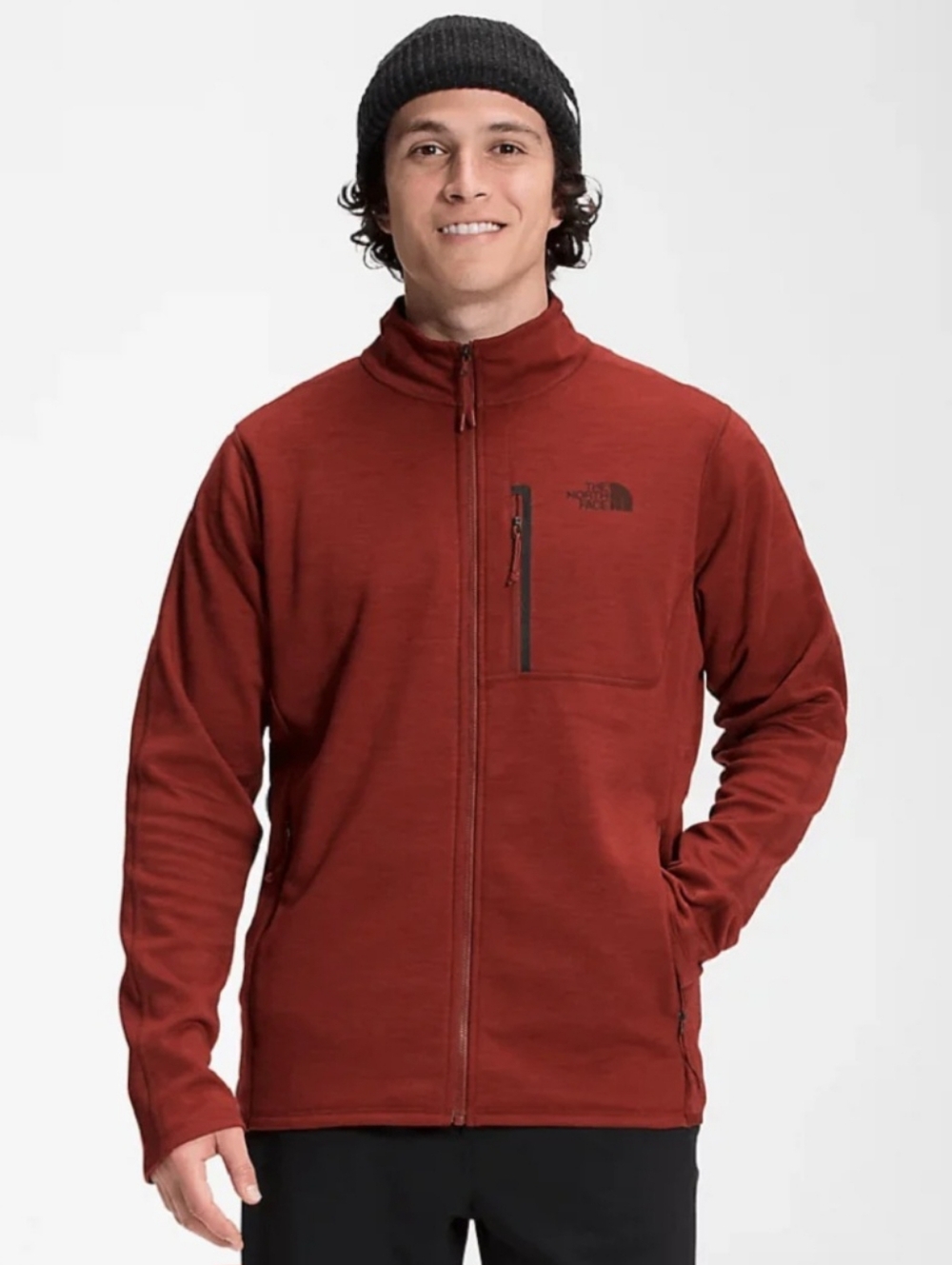 The North Face Canyonlands Full-Zip Fleece Jacket Men's Brick Red Lightweight